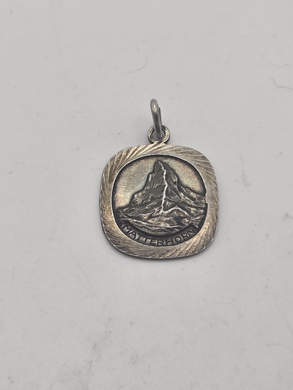 Vintage Matterhorn Mountain Swiss Alps 800 Silver Charm